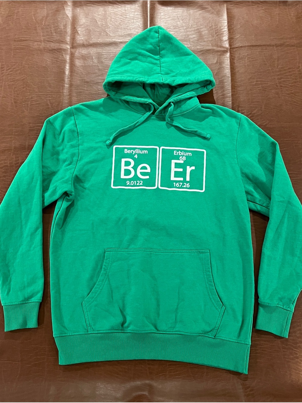Beer Periodic Table Elements Hoodie Sweatshirt - Size Large